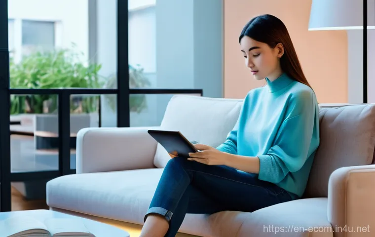 전자상거래 실무에서 사용되는 최신 기술 트렌드 - **Prompt 1: The AI-Powered Personal Shopping Experience**
A young adult woman, dressed in stylis...