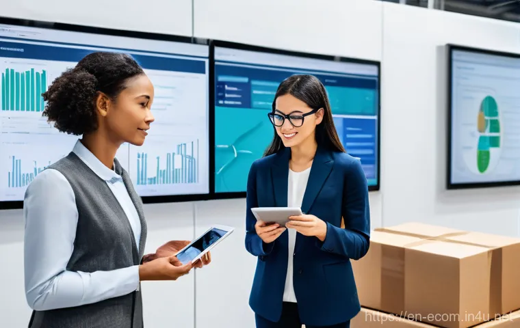 전자상거래 자격증 취득 후 연봉 상승 경험담 - **Prompt:** A diverse professional, radiating confidence and expertise, stands in the foreground of ...