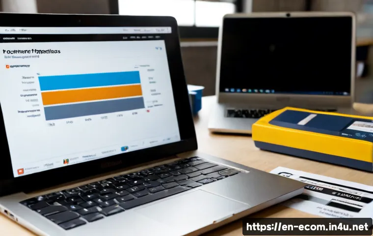 전자상거래 실무에서 요구되는 필수 기술 정리 - Photorealistic modern e-commerce operations workspace, confident business professional reviewing a p...